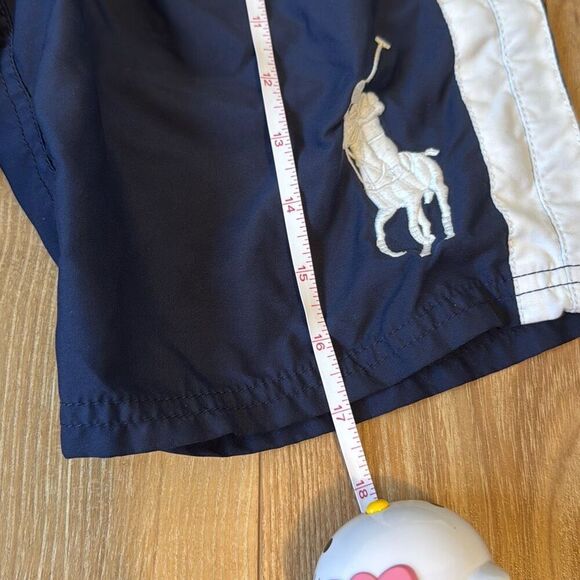 boys polo ralph lauren blue and white #3 swim trunk size small (8) - Picture 8 of 10